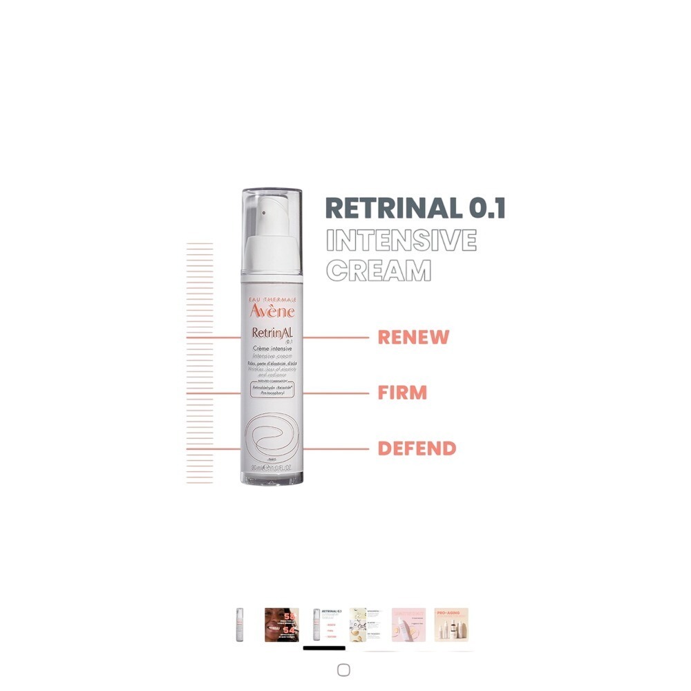 Avène RetrinAL 0.1 Intensive Cream Wrinkles, Elasticity, Radiance 30ml - Picture 3 of 6
